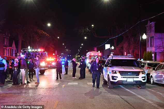 Chicago police officers responded to the violent incident around 9:15 p.m. Saturday in the 2000 block of West 52nd Street in the Back of the Yards neighborhood.