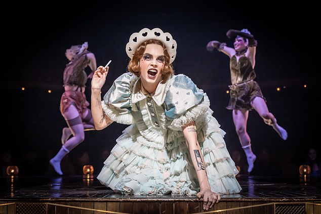 Cara made her West End debut in the musical in March (pictured) alongside Olivier Award winner Luke Treadaway, before handing the reins to Strictly's Rhea Norwood and Leighton Williams.