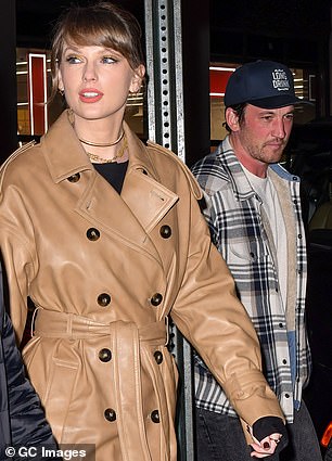 Taylor Swift and Miles Teller are seen arriving at Zero Bond in December