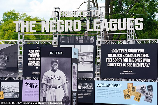 Rickwood Field also featured tributes to players like Josh Gibson, Satchel Paige and more.