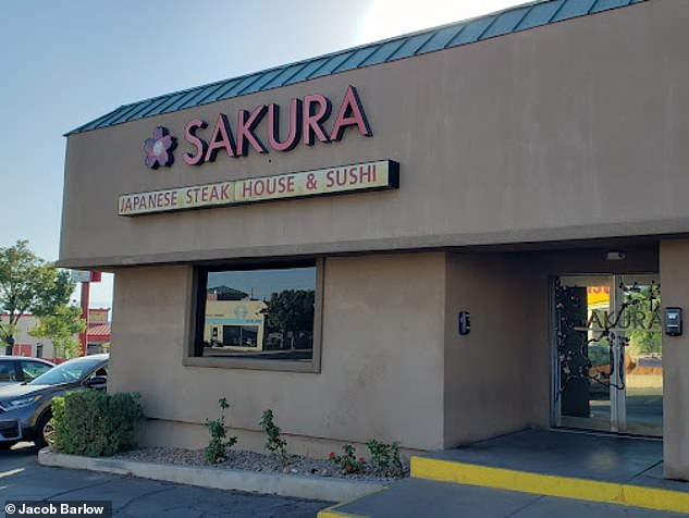 The incident took place at Sakura Japanese Steakhouse in St. George, Utah, on April 20.