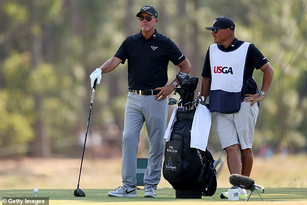 Mickelson finished the second day of the US Open 20 shots off the lead at Pinehurst.