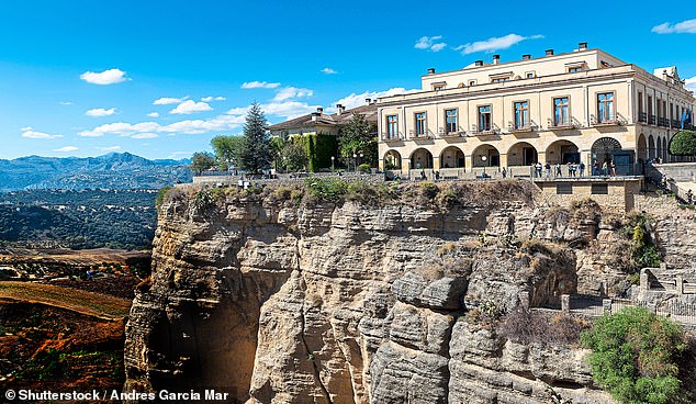 Historic: Parador de Ronda in the El Tago Gorge, pictured, offers spectacular views