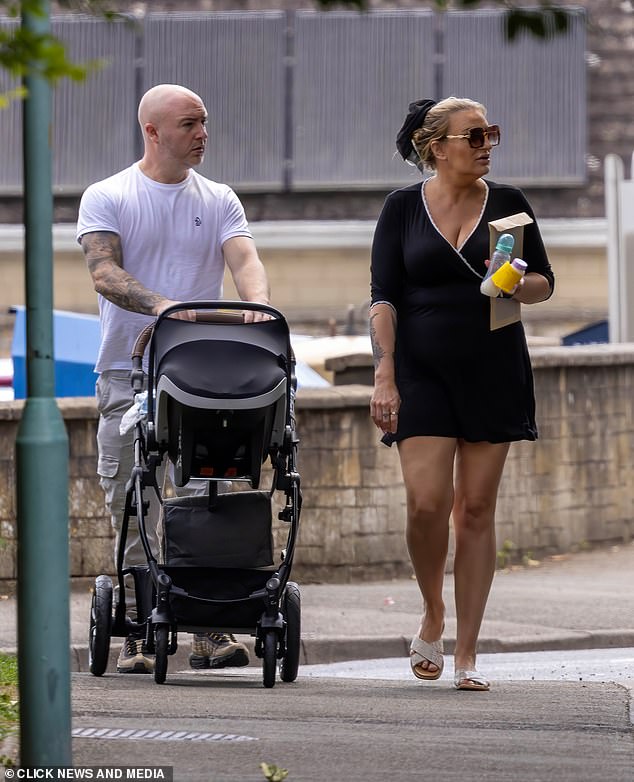 Benji appears to have recovered well, as proud parents Daisy and Anthony took the baby to make his arrival official at Cirencester Library.