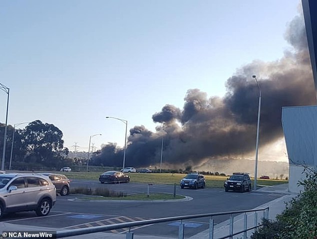 A fire at a Wantirna South recycling facility has sent billows of smoke over Melbourne's east.