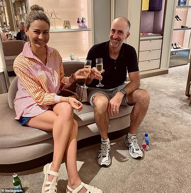 The Adelaide-born athlete, 47, shared a loved-up photo on Instagram on Thursday that captured him posing with his beautiful fiancée.