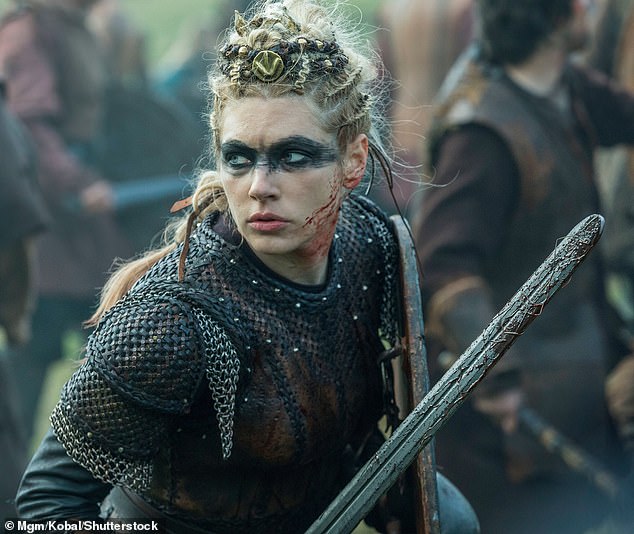 Jade thought she was a Viking princess after watching the TV show Vikings (pictured: Katheryn Winnick as Lagertha in Vikings)