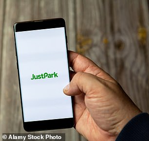 By entering a postcode, apps like JustPark reveal parking locations on a map.