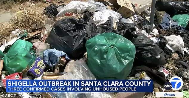 News reports showed encampments at Columbus and Roosevelt parks in California, where outbreaks are centered on