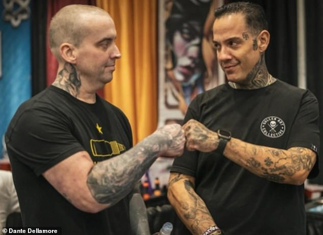 In May he was able to travel from Fort Wayne, Indiana, where he lived, to Columbus, Ohio, for the Hell City Tattoo Festival, where he appears photographed with influencer Big Gus.