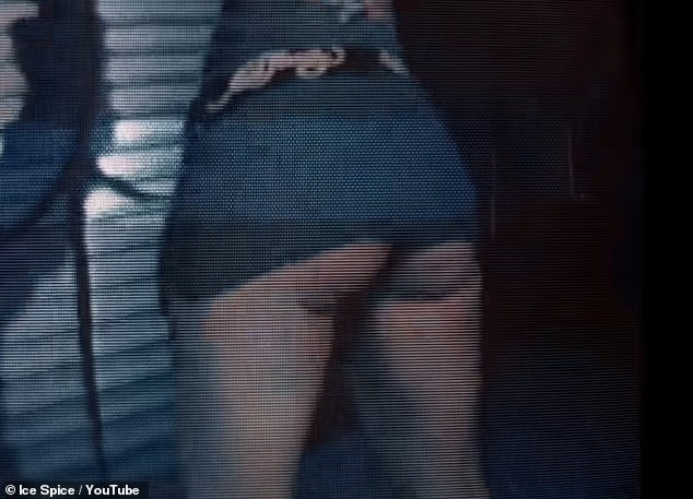 She danced up a storm and twerked in a very short miniskirt that exposed her butt.