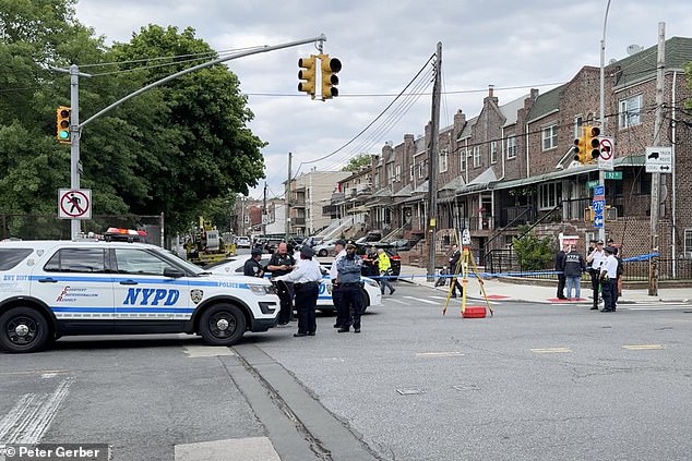 The accident occurred at this intersection in Bay Ridge, Brooklyn, as Conigliaro was crossing the street.