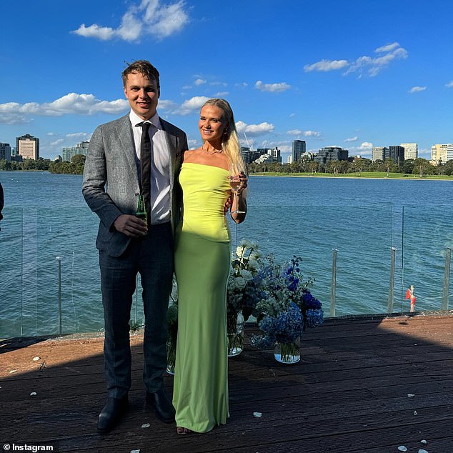While undergoing treatment, she lost some of her hair, felt extremely weak, had no appetite, and her skin was very dry.  At the time she was working in real estate but she couldn't continue and she began dating her boyfriend, AFL player Dylan Clarke.
