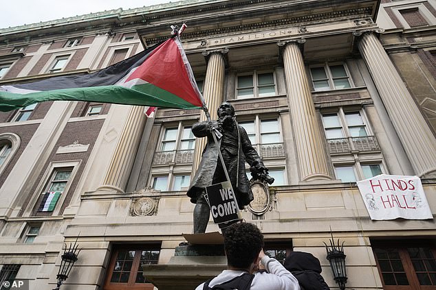 The appearance of the texts has sparked outrage on the campus, which was rocked by months of anti-Israel protests in the wake of its war with Hamas.