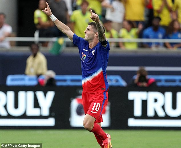 Pulisic scored the Americans' only goal in a stunning draw against Brazil this month.