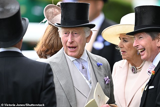 The King has attended four of the five days of Royal Ascot, missing only one due to his ongoing cancer treatment.