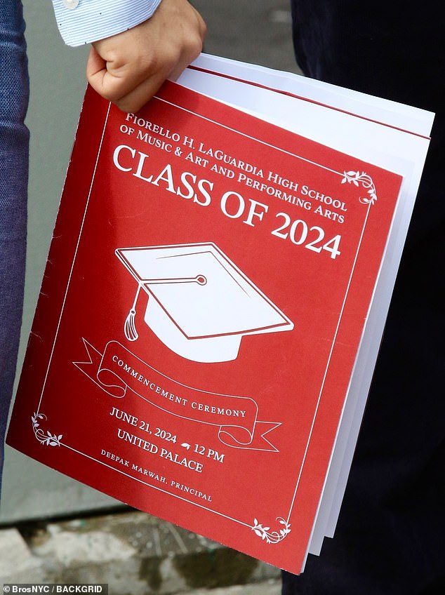 Suri's graduation booklet with her name shows her name as Suri Noelle.