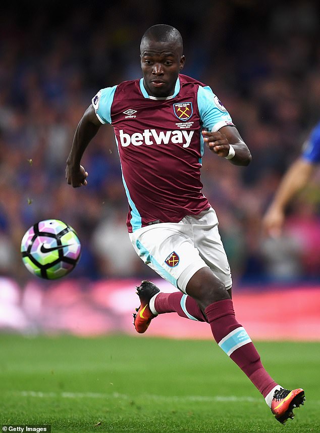 The former West Ham striker played for the club from 2014 to 2017 and scored eight league goals.