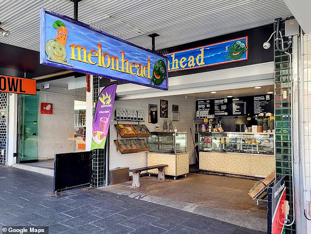 Melonhead Juice Bar (pictured) is not the coffee shop where the influencer had her coffee, but its owner, John Kanaanin, has advocated for businesses to charge an additional fee as inflation has made it difficult for businesses to survive. coffee shops. Melonhead does not charge extra for milk alternatives in coffee