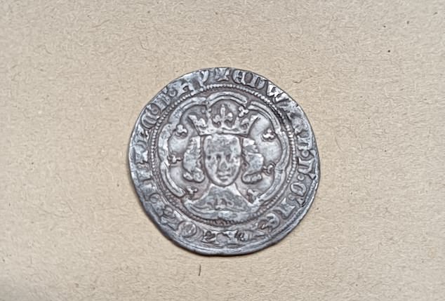 The coin features the image of King Edward III and was struck midway through his life.