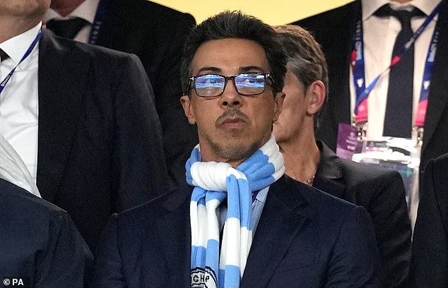 The city has been accused of hiding payments through third parties by disguising them as sponsorship income, a flagrant violation of the FFP (pictured: owner Sheikh Mansour)