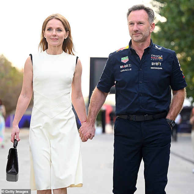 It comes after inappropriate text messages sent by her Formula One boss husband, 50, whom she married in 2015 (pictured together in March), emerged in February.