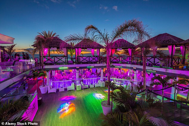 Jay Slater was seen dancing shirtless at Papagayo nightclub (pictured), which is located at the end of the famous Veronica's Strip area in Playa de las Américas in Tenerife.