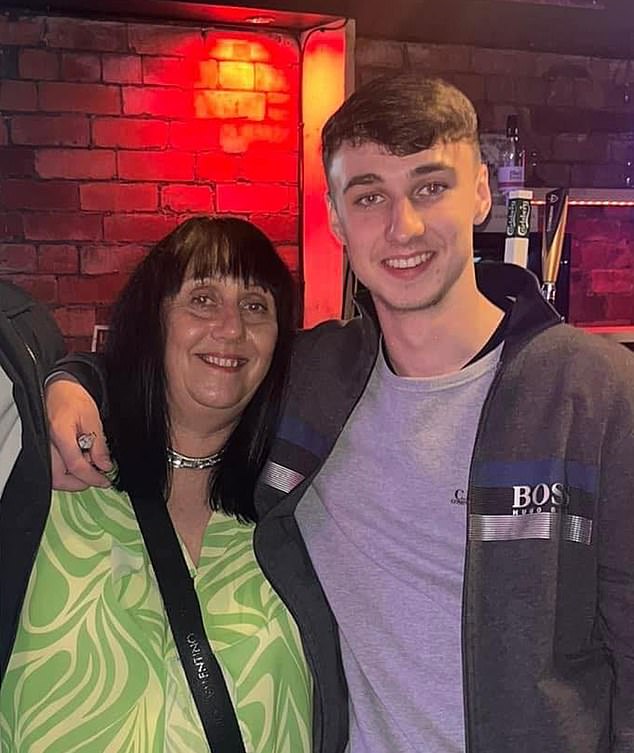 Apprentice bricklayer Jay Slater, 19, pictured here with his mother Debbie Duncan, was last heard from on Monday at 8.50am.