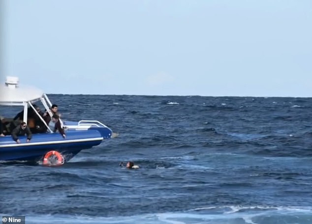 A Gatton woman has been rescued after falling overboard from a Kokomo Cruises ship off the Queensland coast.