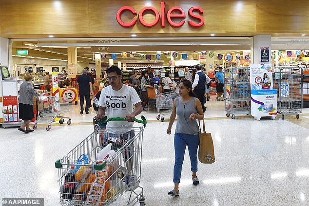 The review's findings are designed to give farmers and householders a better price deal. Pictured, shoppers outside Coles.