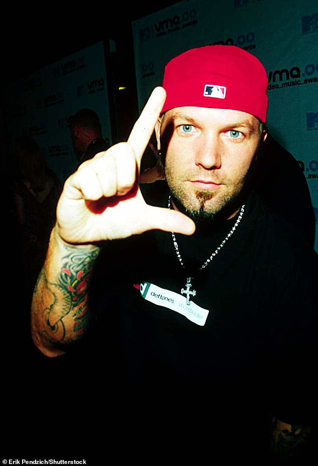 It's Fred Durst, the Limp Bizkit frontman who sported a distinctive goatee and backwards cap when he first found fame (pictured here in 2000).