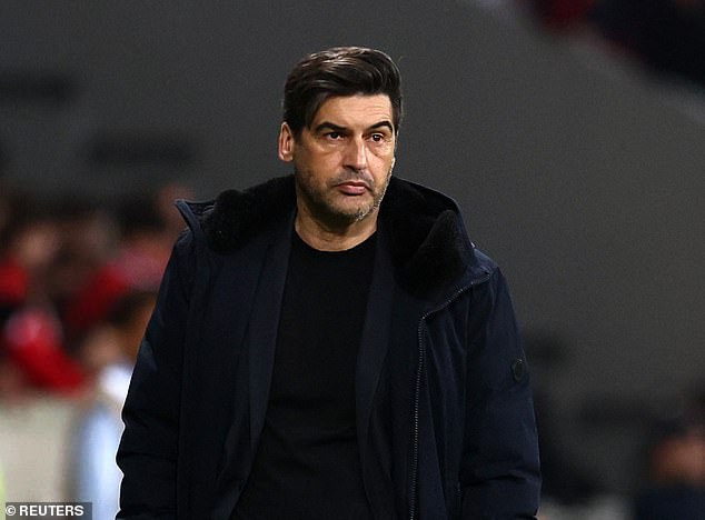 AC Milan coach Paulo Fonseca (pictured) is looking for a replacement for Olivier Giroud