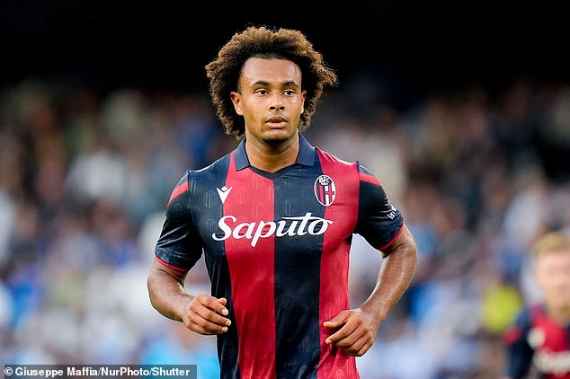 Milan have also inquired about Bologna striker Joshua Zirkzee (pictured), who could be available for around £35m.