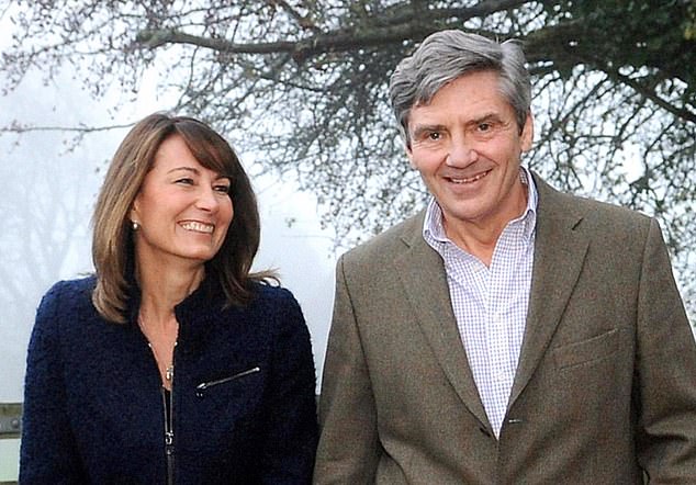 While working for British Airways as a flight dispatcher, he met his future wife, Carole Goldsmith. Above: The couple in 2010 when William and Kate announced their engagement.