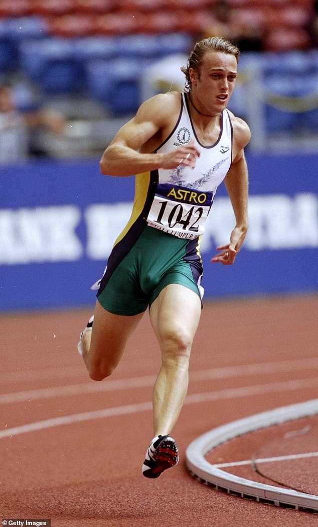 A year later, the former Olympian who once made a living as a professional sprinter has become one of the country's most beloved television hosts. Photographed at the 1998 Commonwealth Games