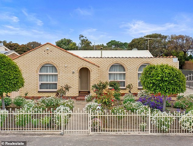 Previously, the house had a yellow brick exterior and standard fixtures, which is a far cry from Rosie and David's complete remodel.