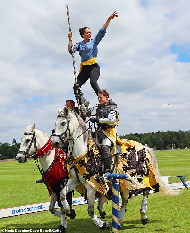 Attendees witnessed an impressive display of stunts by the Knights of Middle England and an elegant carriage driving display by the British Driving Society.