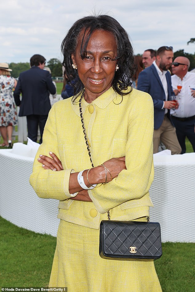 Theresa Roberts, founder of the Jamaica Patty Company and one of the world's largest collectors of Jamaican art, wowed in a yellow skirt and jacket.