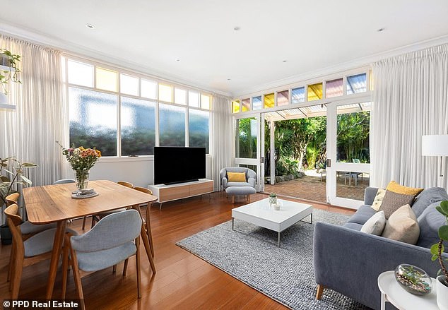 The duplex house would be considered a bargain in this part of Sydney's eastern suburbs, where the median house price is $4.17 million, despite being two suburbs from the beach.