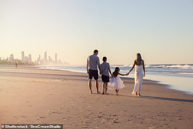 Australians can book a one-way ticket from the Gold Coast (pictured) and Sydney from just $109, as part of Qantas' million-seat sale.