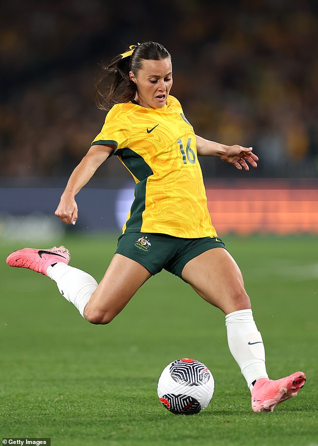 Raso (pictured playing for the Matildas against China this month) now needs a new team.