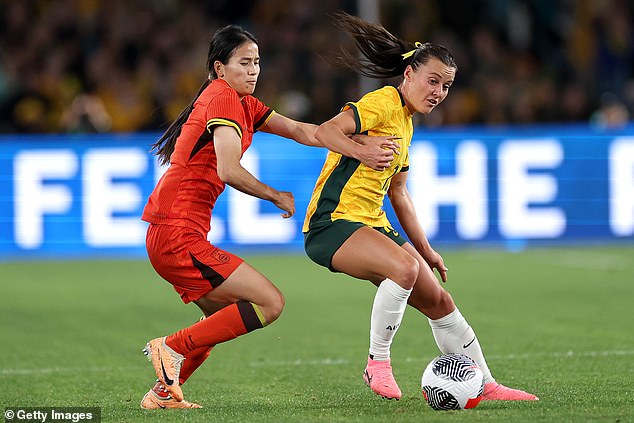 The Queenslander (pictured right playing against China) will be one of Australia's most important players at the Paris Olympics next month.