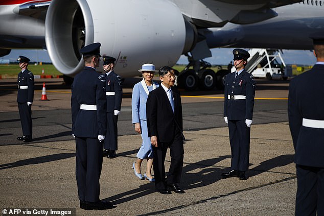 The couple, who studied at Oxford University as students, seemed delighted to finally be on British soil.