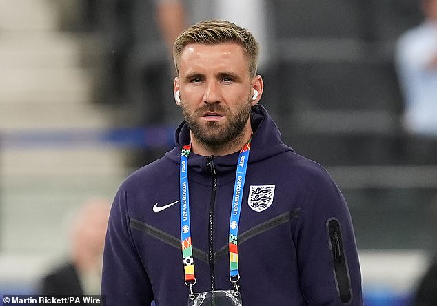 Starting left-back Luke Shaw has not been available for the Three Lions so far in Germany.