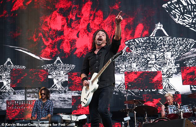 The Foo Fighters have performed on more than 10 world tours so far, compared to Swift's six tours. Pictured: Grohl performing in London last week.