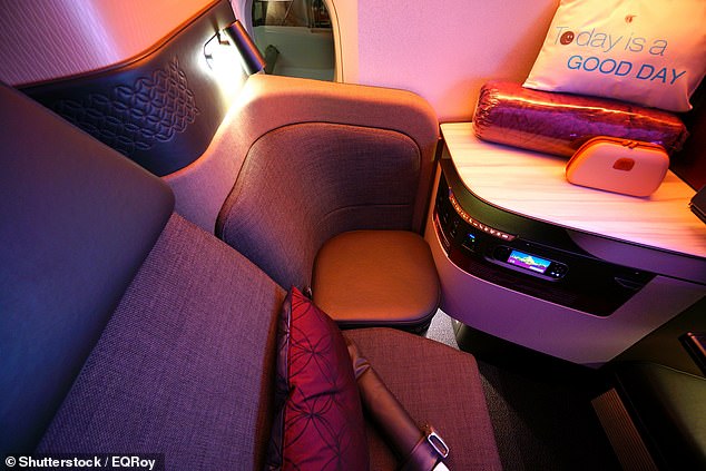 The overall winner, Qatar Airways, also takes first place in the World's Best Business Class category. Above: Airline Qsuite