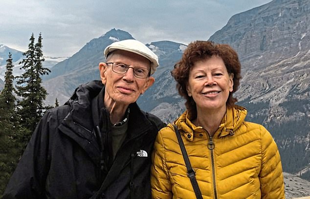 Norman Jopling, 79, from north London, suffered a serious brain haemorrhage after a personal assistant mistakenly told him his painful headaches were nothing to worry about. His wife Maureen, right, accused the NHS of 