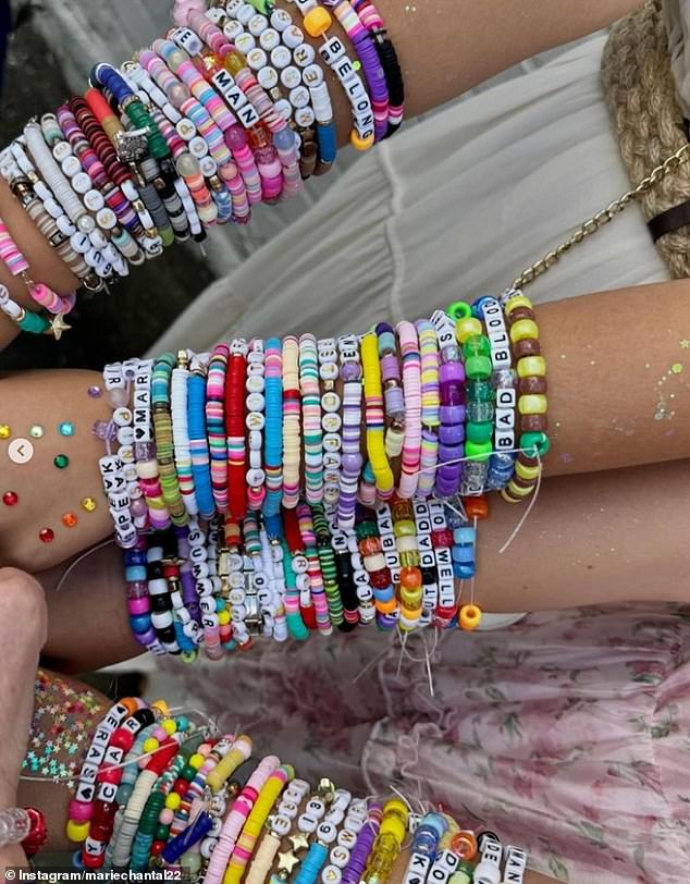 The Greek royal family was armed with colorful Taylor Swift friendship bracelets at the event.