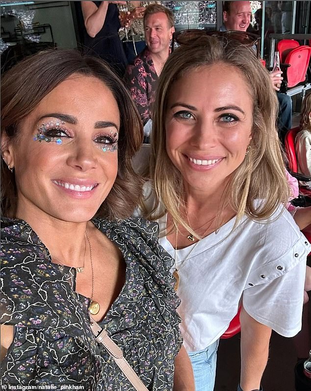 Zara and Mike Tindall joined Natalie Pinkham (pictured left) and Holly Branson (pictured right) at the concert.