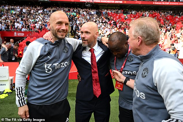 Mitchell van der Gaag (left) and Steve McLaren (right) have helped Ten Hag since his arrival.